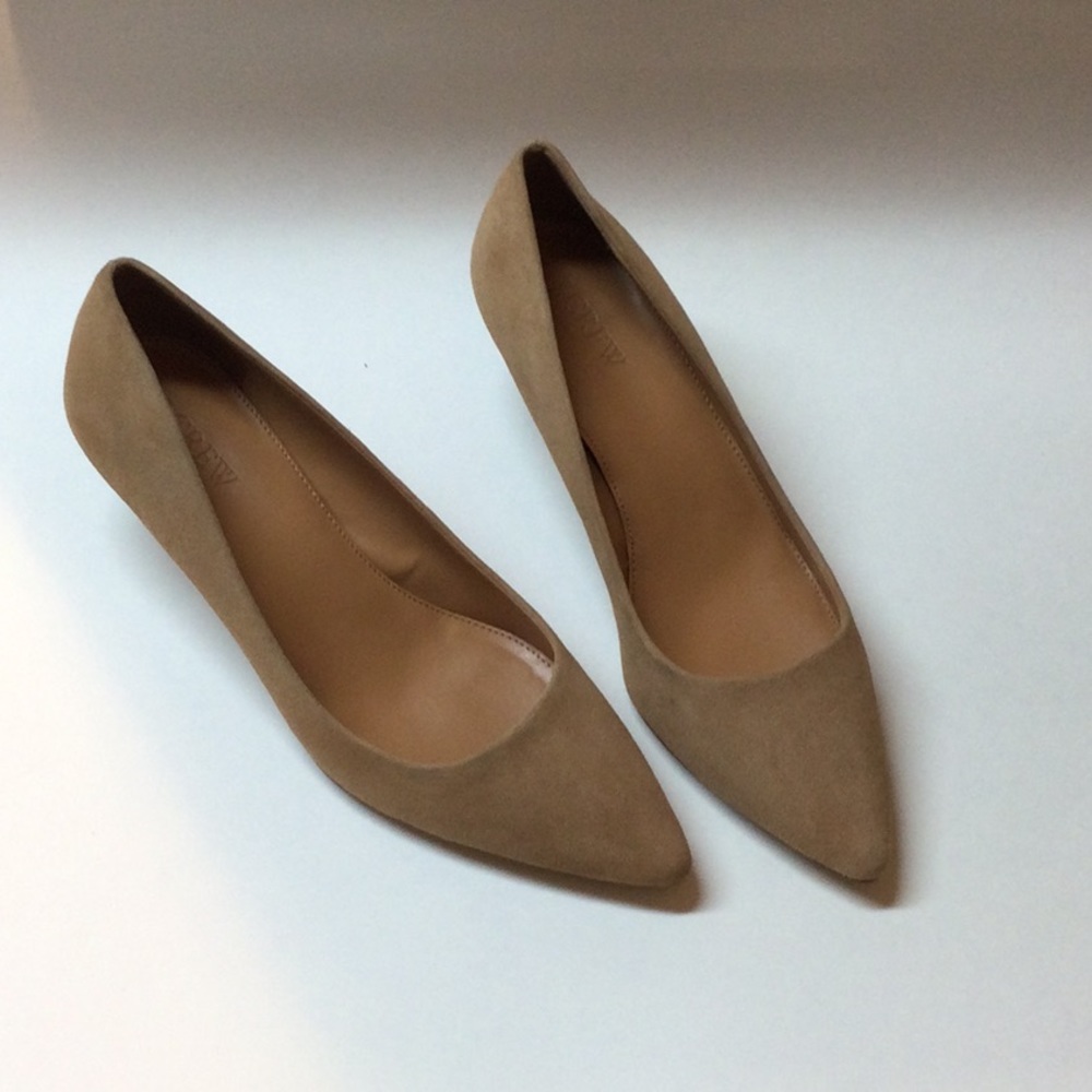 J Crew Beige Suede Pumps